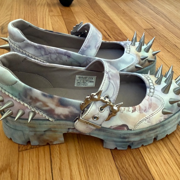 Collina Strada x UGG Mary Jane tie dye spike shoes 7 - Picture 3 of 4